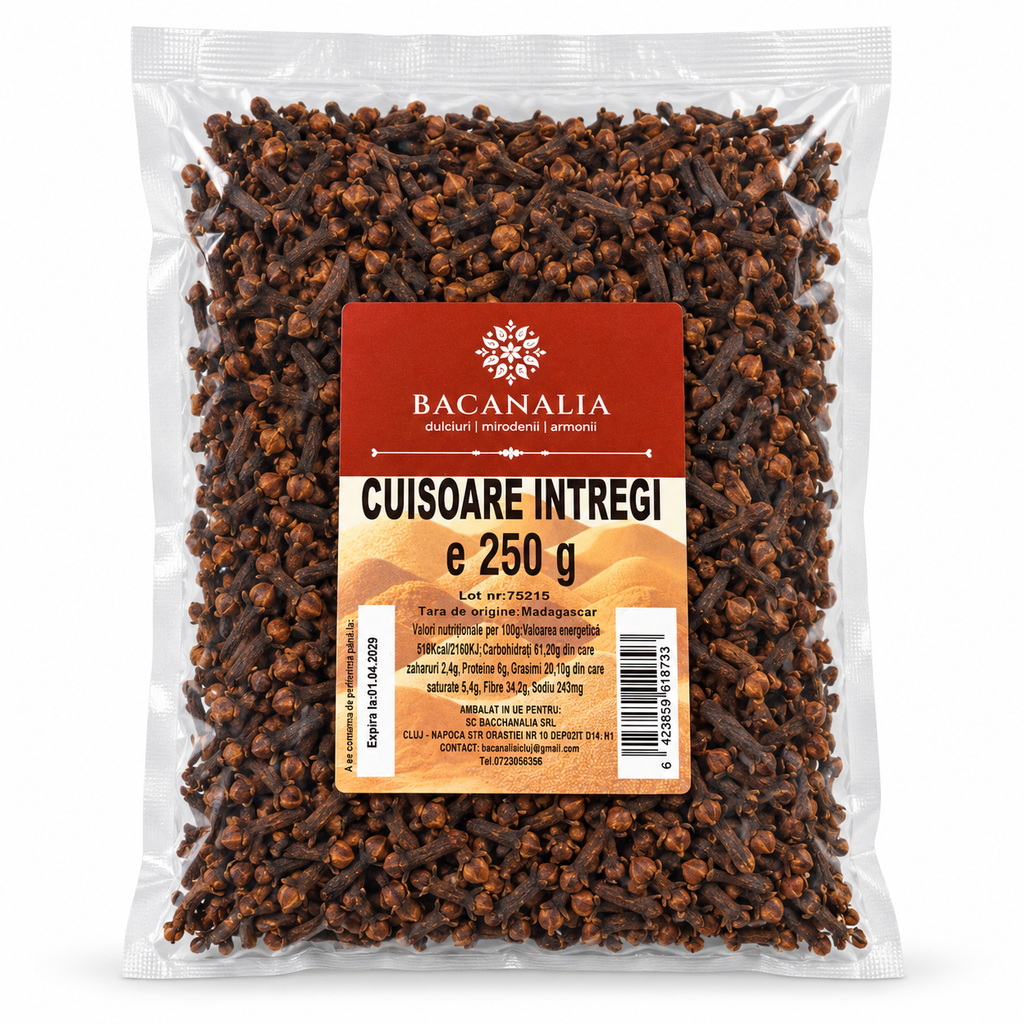 Cuișoare întregi 250 g, pungă Bacanalia
