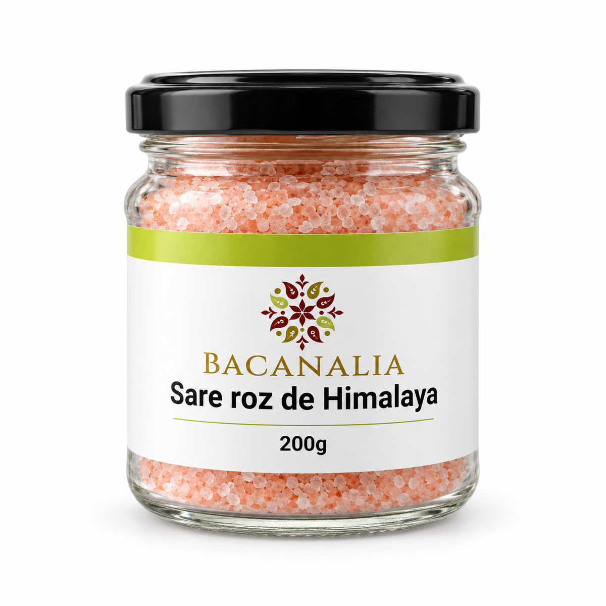 Borcan de sare roz de Himalaya fină Bacanalia 200 g