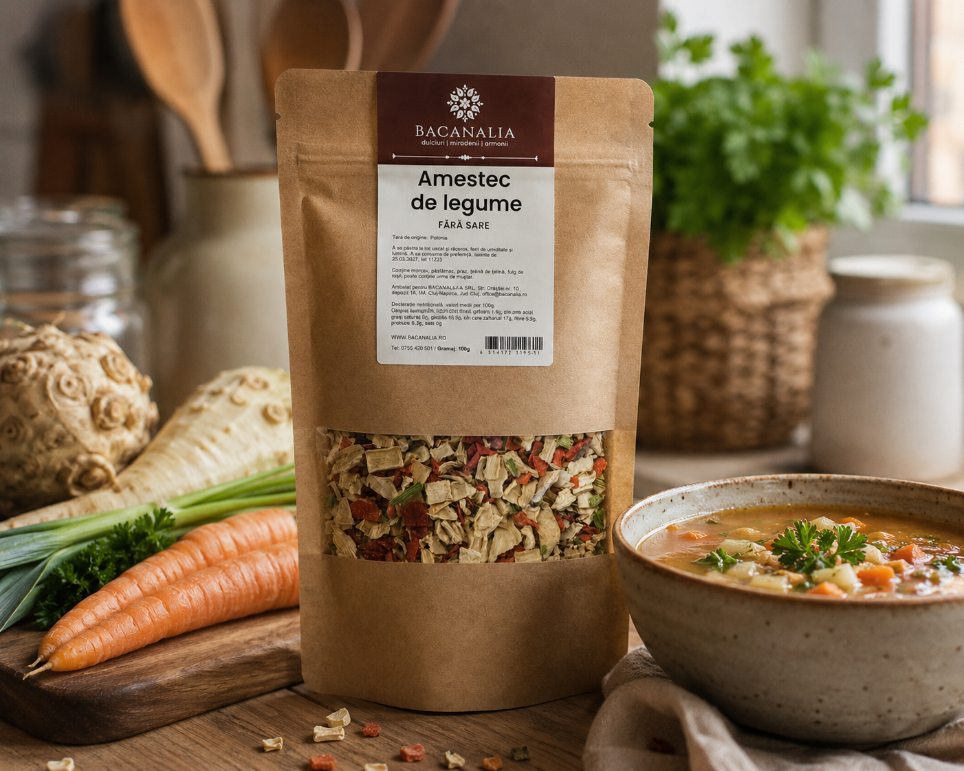 Amestec de legume fara sare, 100 g