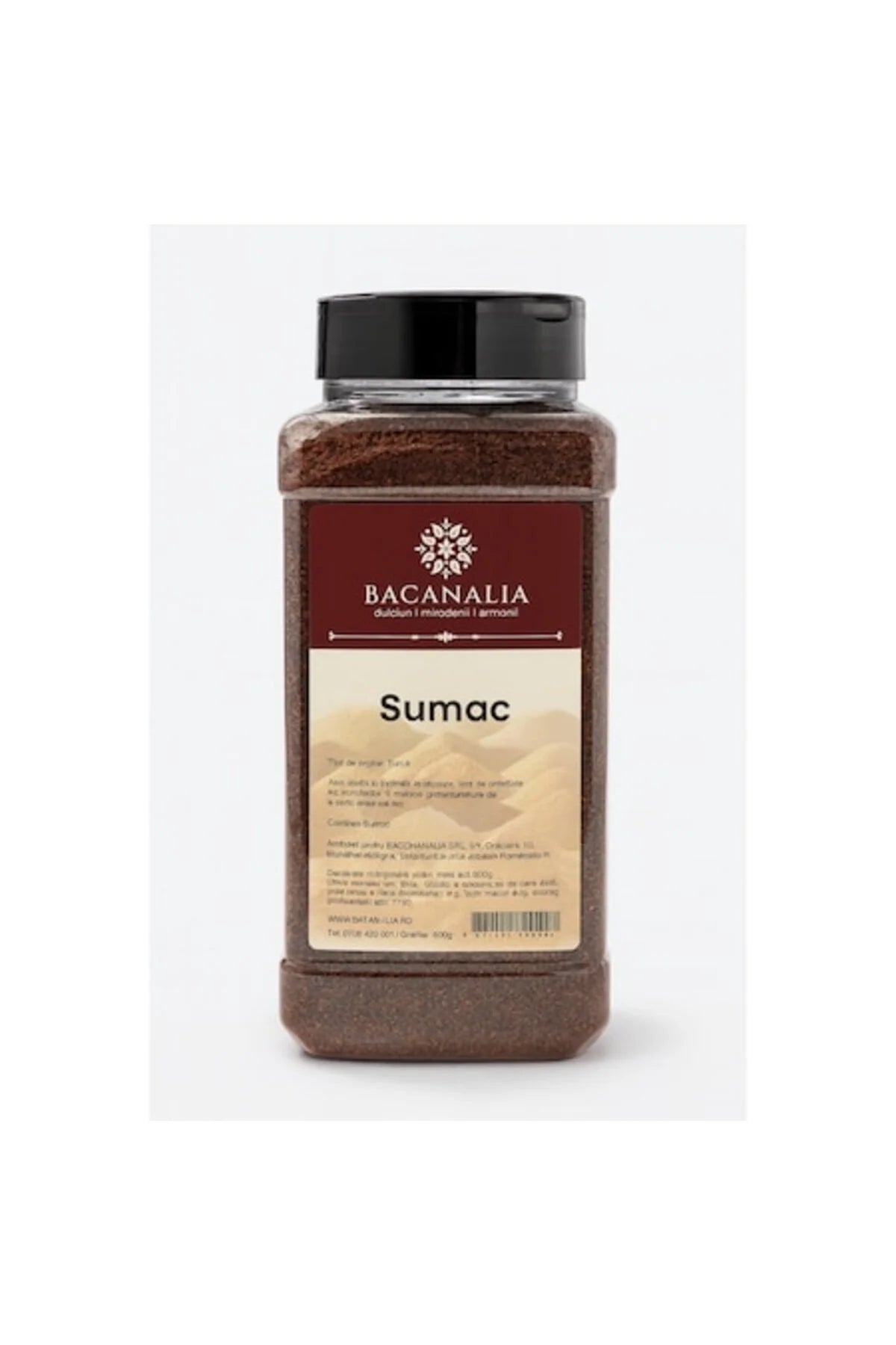 Sumac BACANALIA, condiment măcinat, 600 g