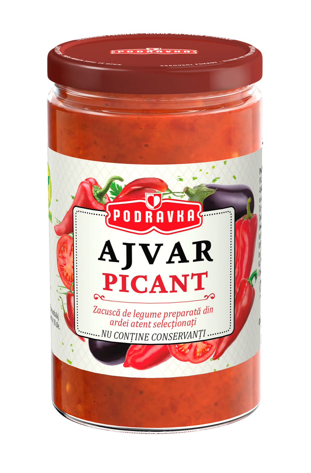Ajvar Zacuscă picantă de ardei roșii