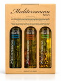 Set Cadou Ulei de Măsline Infuzat Mediterranean Flavors – Oregano, Chili & Rozmarin, Grecia