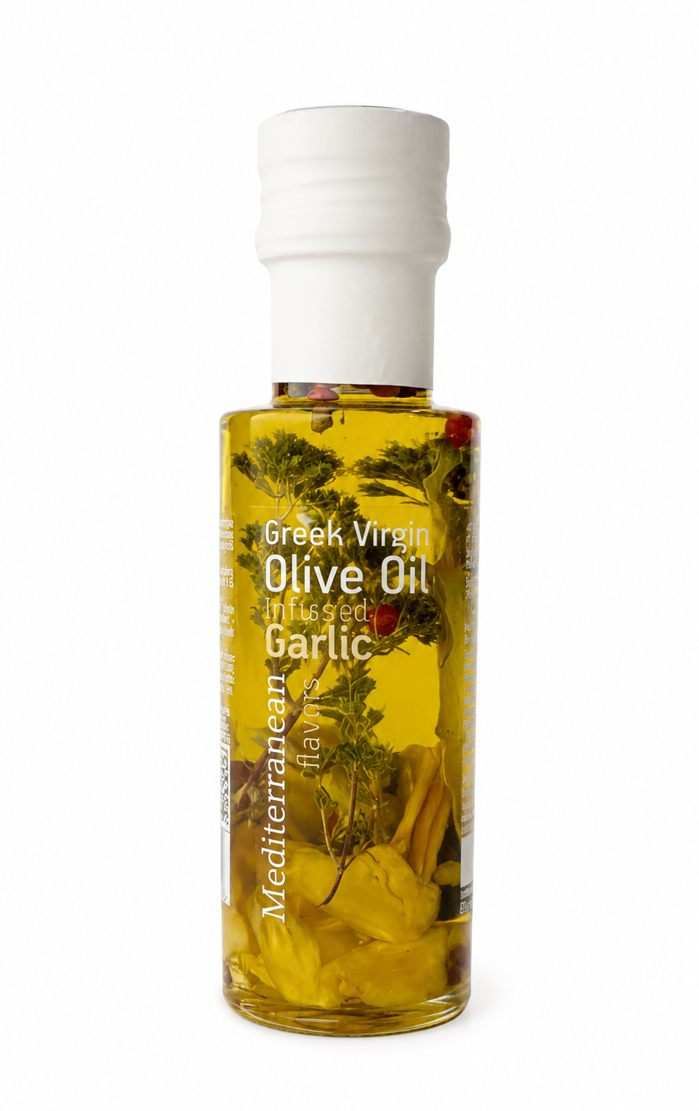 Dressing Mediterranean Flavors cu ulei virgin de măsline și usturoi, produs gourmet grecesc, 100ml