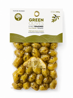 Măsline Verzi Nature Blessed cu Busuioc, Cimbru și Lămâie 220g