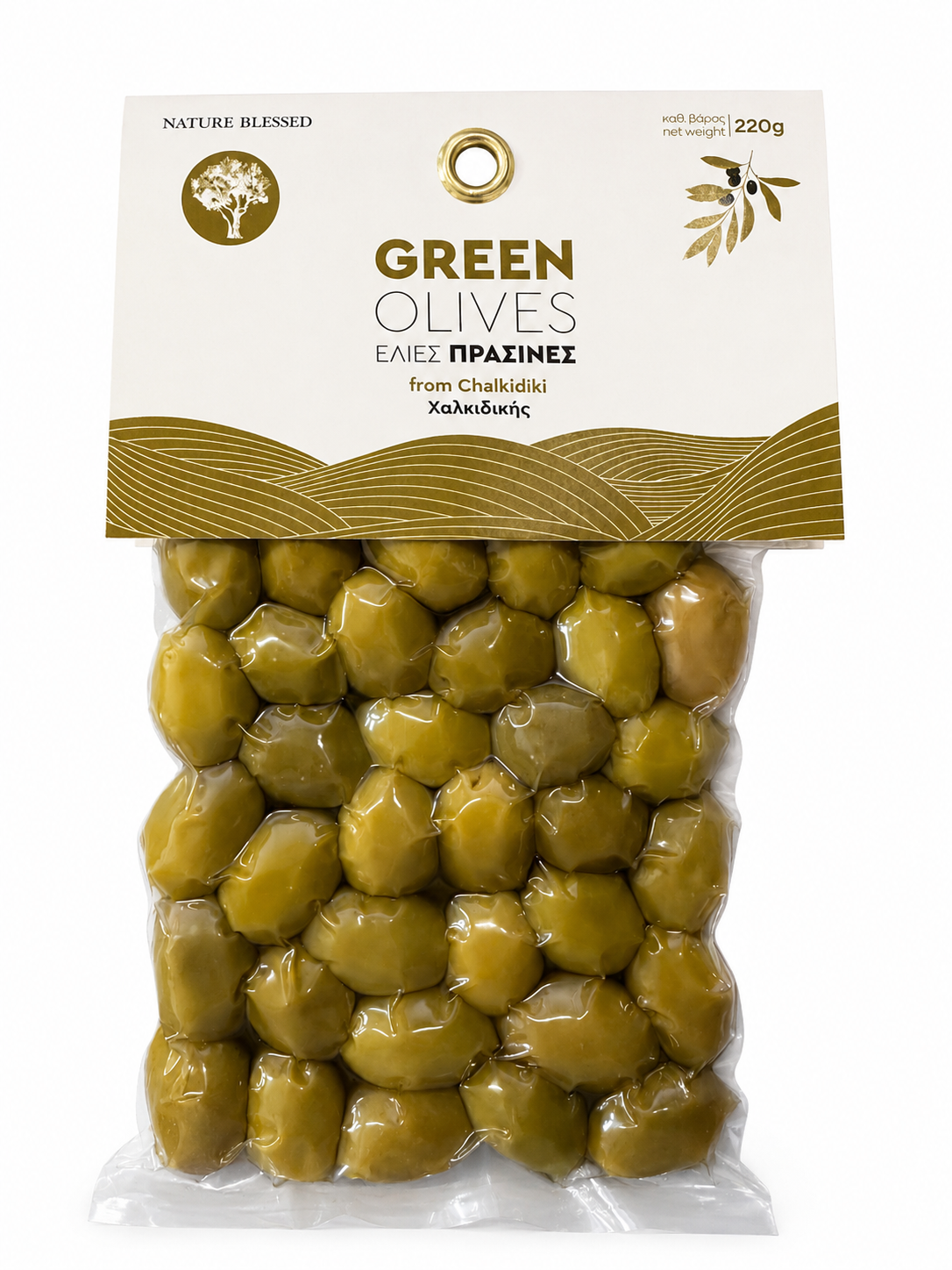Măsline Verzi Chalkidiki – Nature Blessed 220g