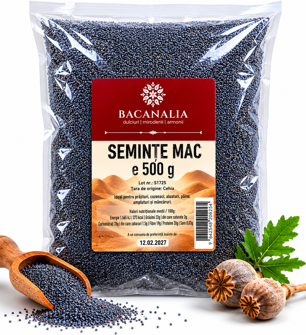 Semințe de Mac BACANALIA 500g