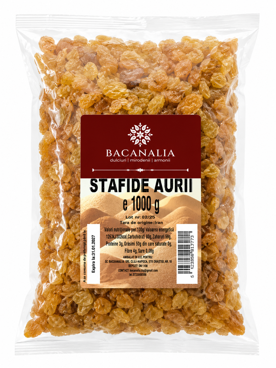 Stafide Aurii BACANALIA – 1 kg