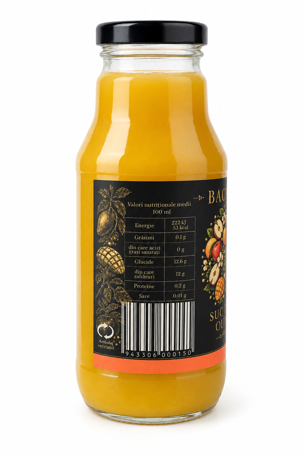 Suc de mere cu mango, 330 ml