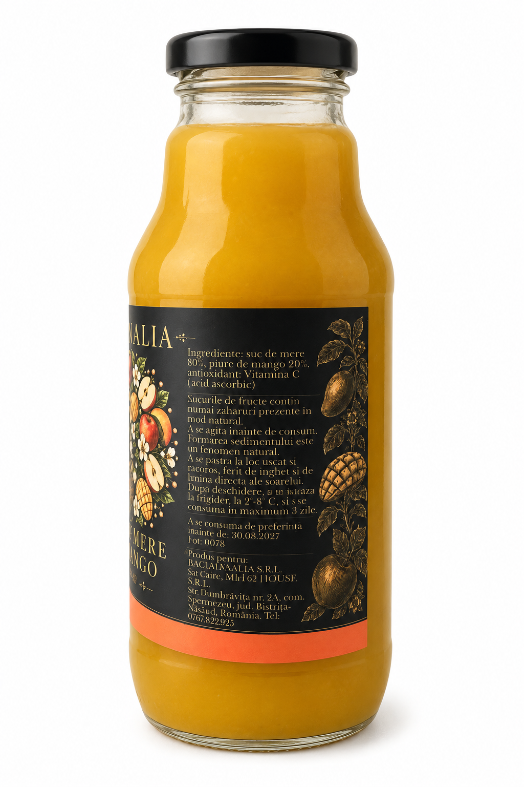 Suc de mere cu mango, 330 ml