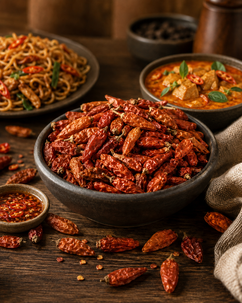 Ardei chili Bird’s Eye întregi, 400 g