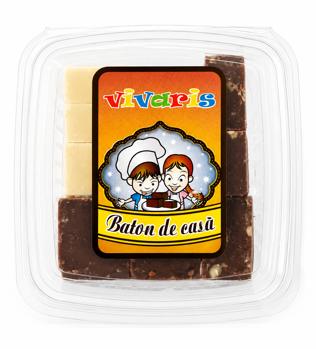 Baton Mixt VIVARIS cu Nucă, Papaya, Cacao și Vanilie, 200 g