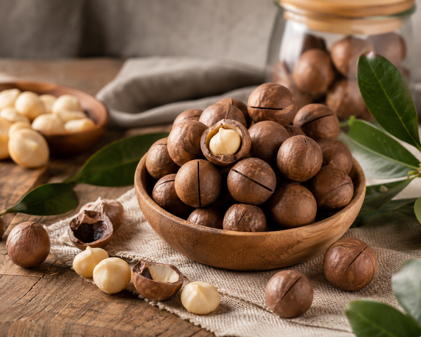 Nuci Macadamia in coaja 500g