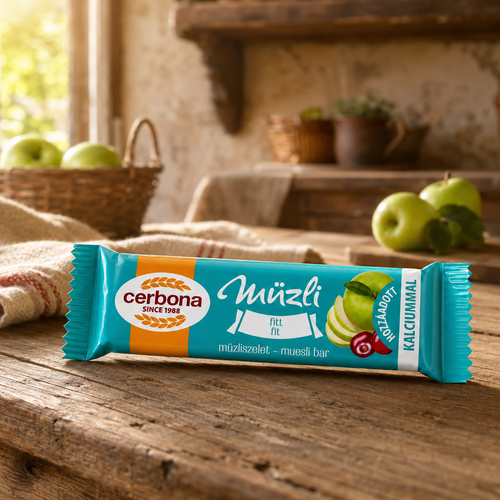 Baton musli cu calciu Cerbona Fitt - 20 g