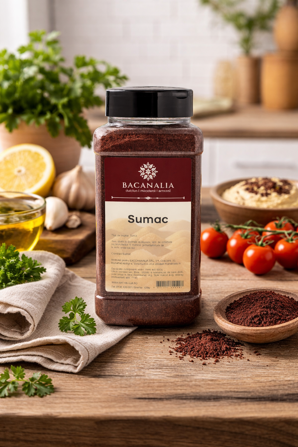 Sumac BACANALIA, condiment măcinat, 600 g