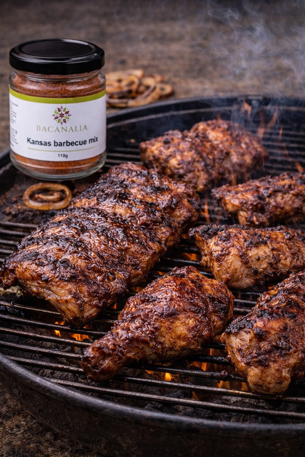 Kansas Barbecue Mix BACANALIA 110g – condiment BBQ pentru carne, grill și marinade