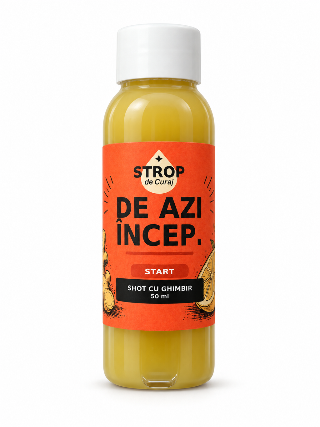 Shot cu ghimbir „Strop de Curaj” 50 ml