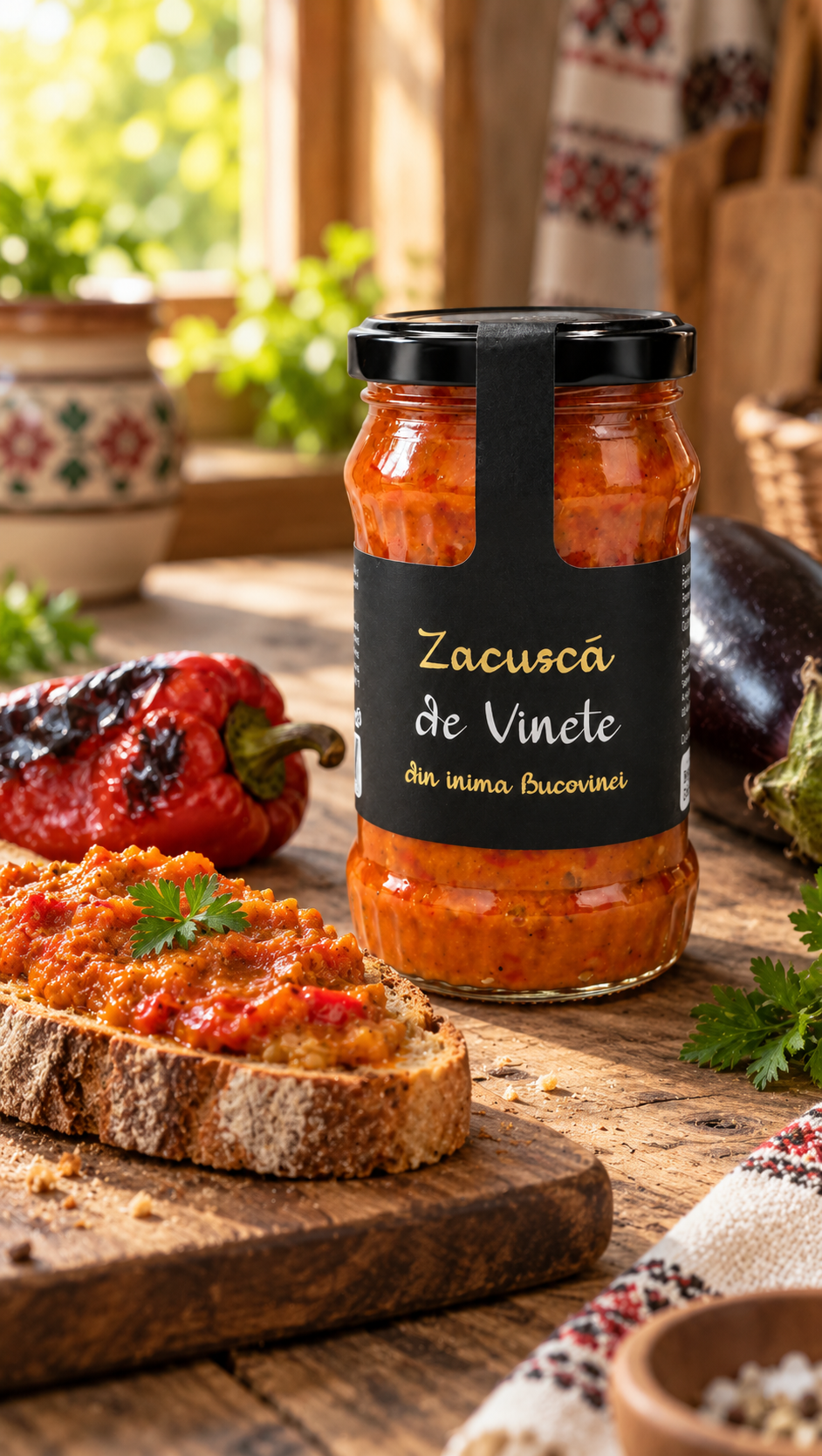 Zacuscă de vinete din inima Bucovinei 300 gr