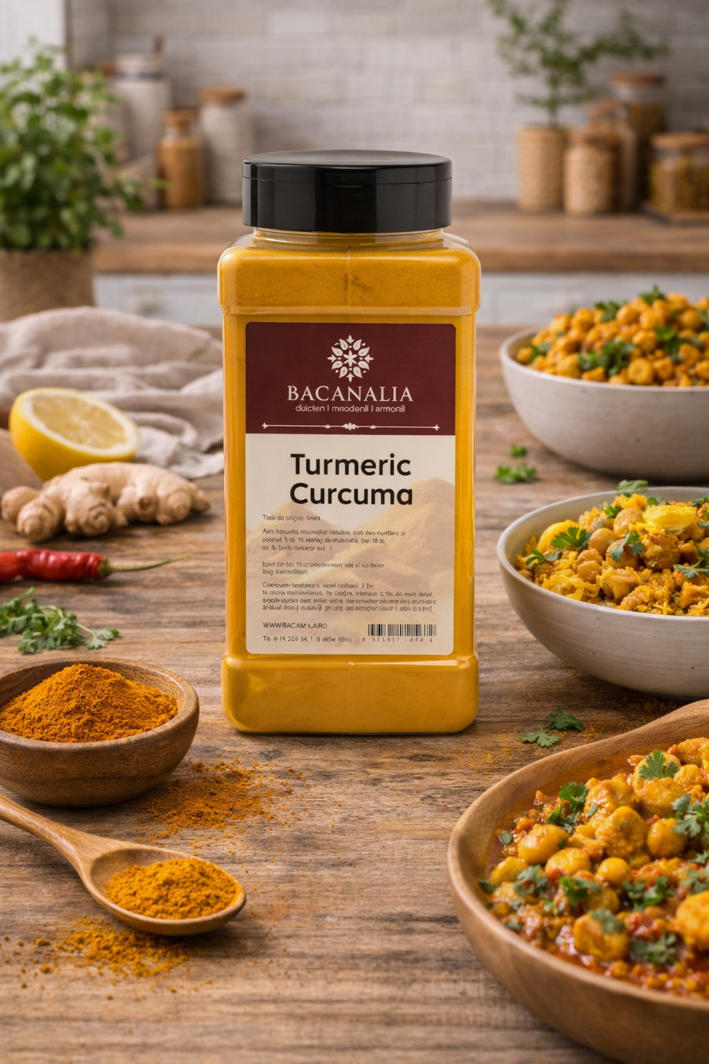 Turmeric Curcuma , pudra 600 gr
