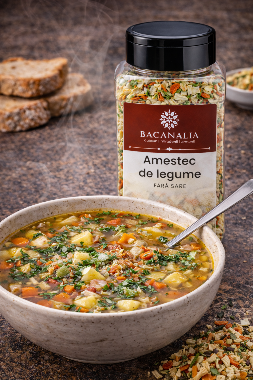 Amestec de legume uscate Bacanalia, fara sare, 300g