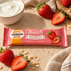Baton Cerbona cu căpșuni și iaurt, snack