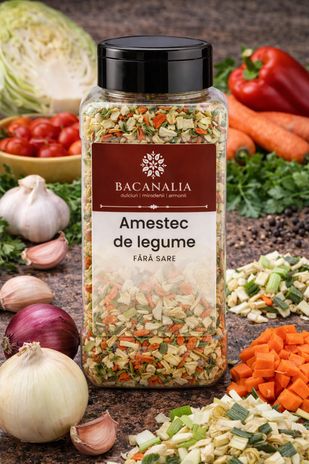 Amestec de legume uscate Bacanalia, fara sare, 300g