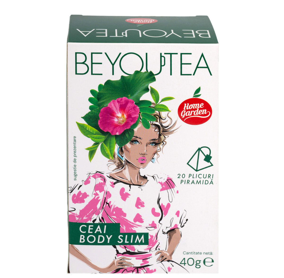 Cutie de ceai BeyouTea Body Slim, 20 pliculețe