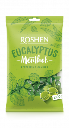 Pungă de dropsuri Roshen Eucalyptus Menthol 1 kg