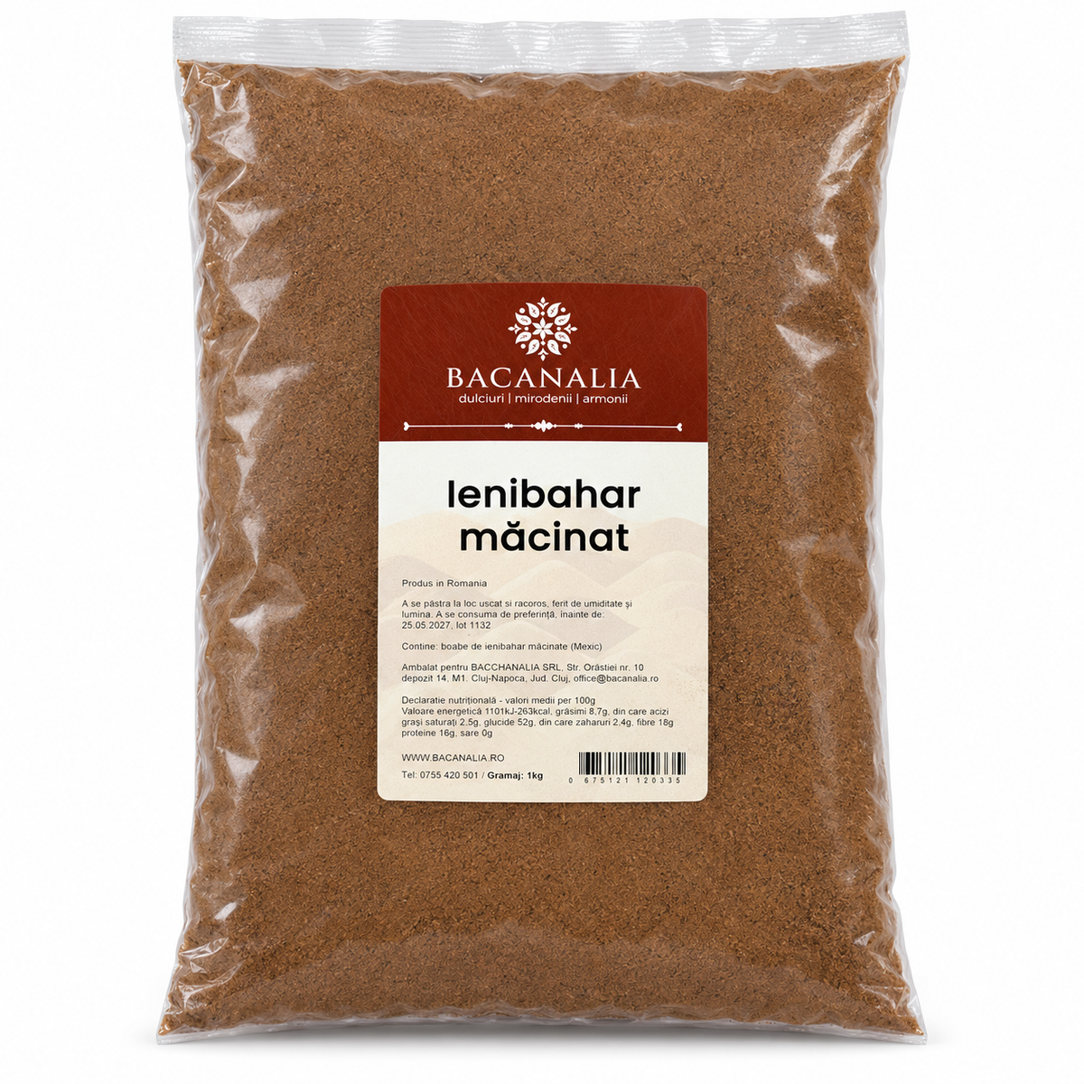 Ienibahar măcinat 1 kg, pungă Bacanalia