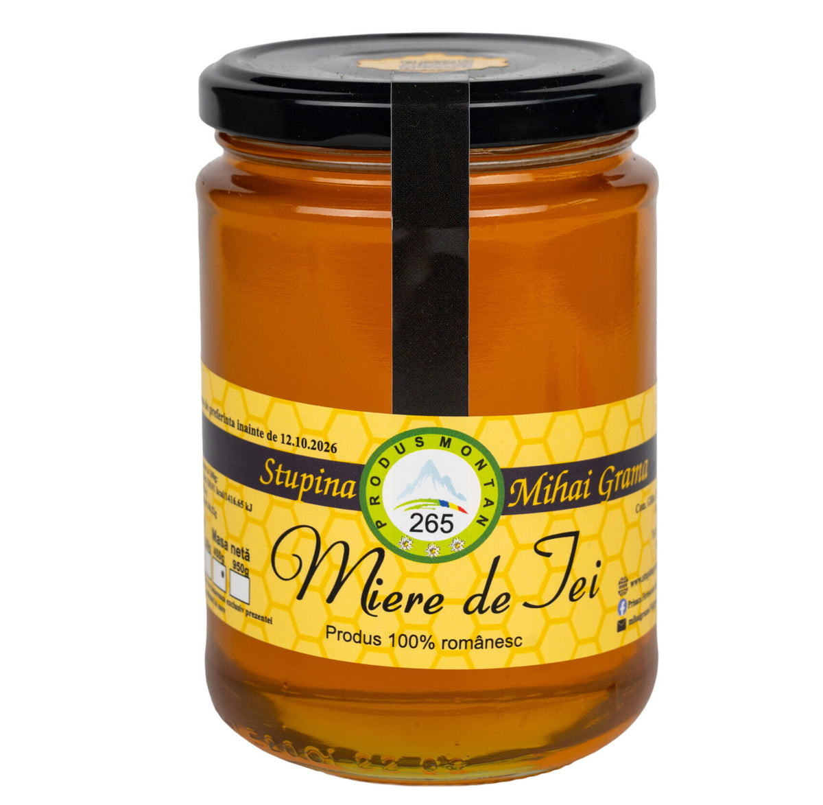 Borcan de miere de tei Mihai Grama 450 g