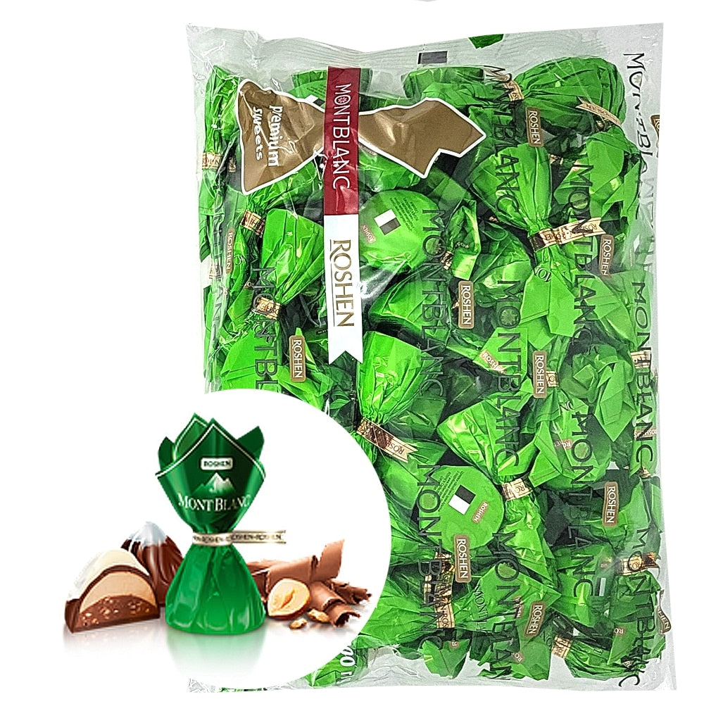 Pungă de praline Mont Blanc Roshen cu alune de pădure 1 kg