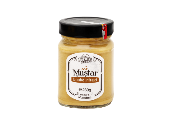 Muștar Bacanalia cu boabe întregi 230g