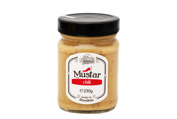Muștar Bacanalia cu chili 230g
