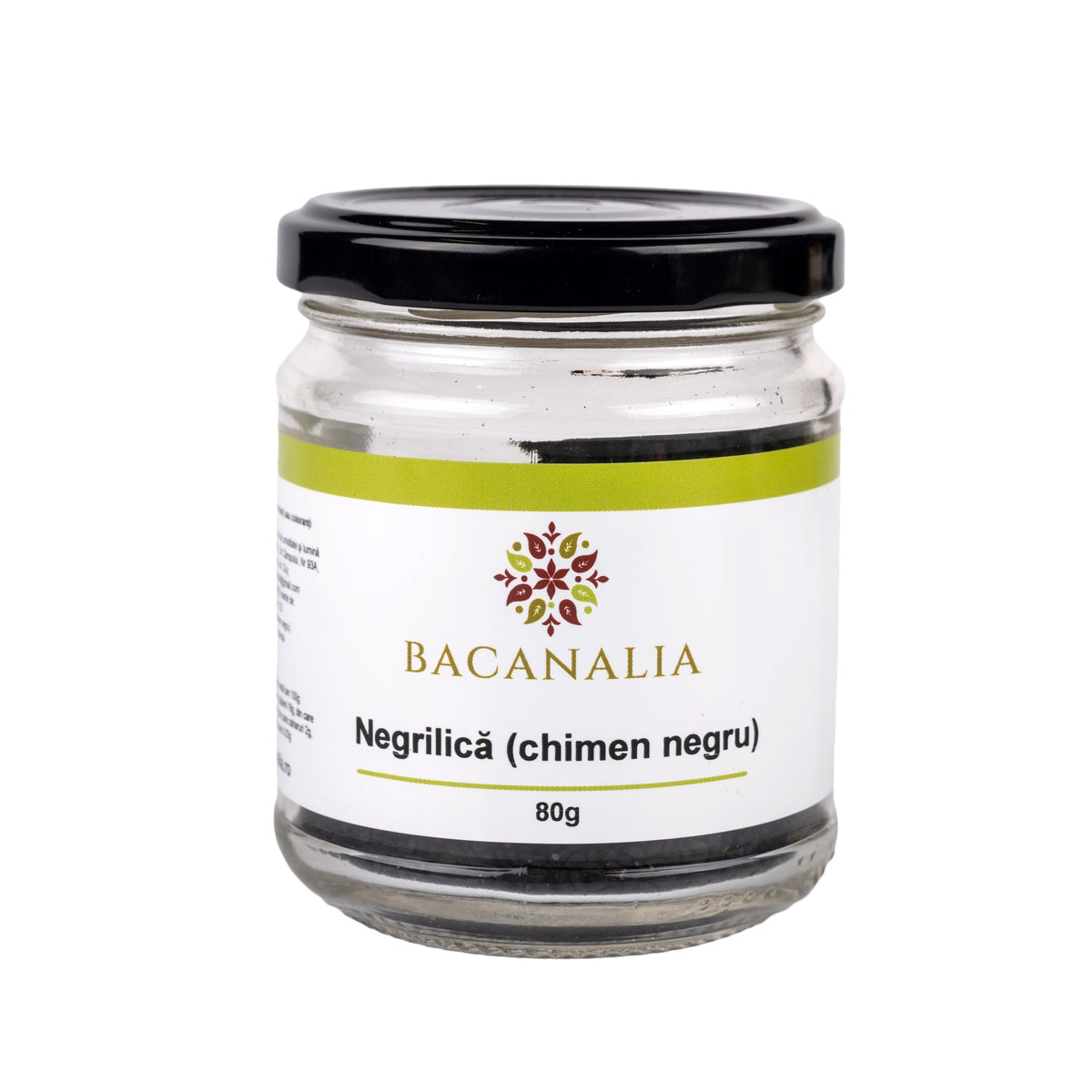 Negrilică (chimen negru) 80 g, borcan din sticlă