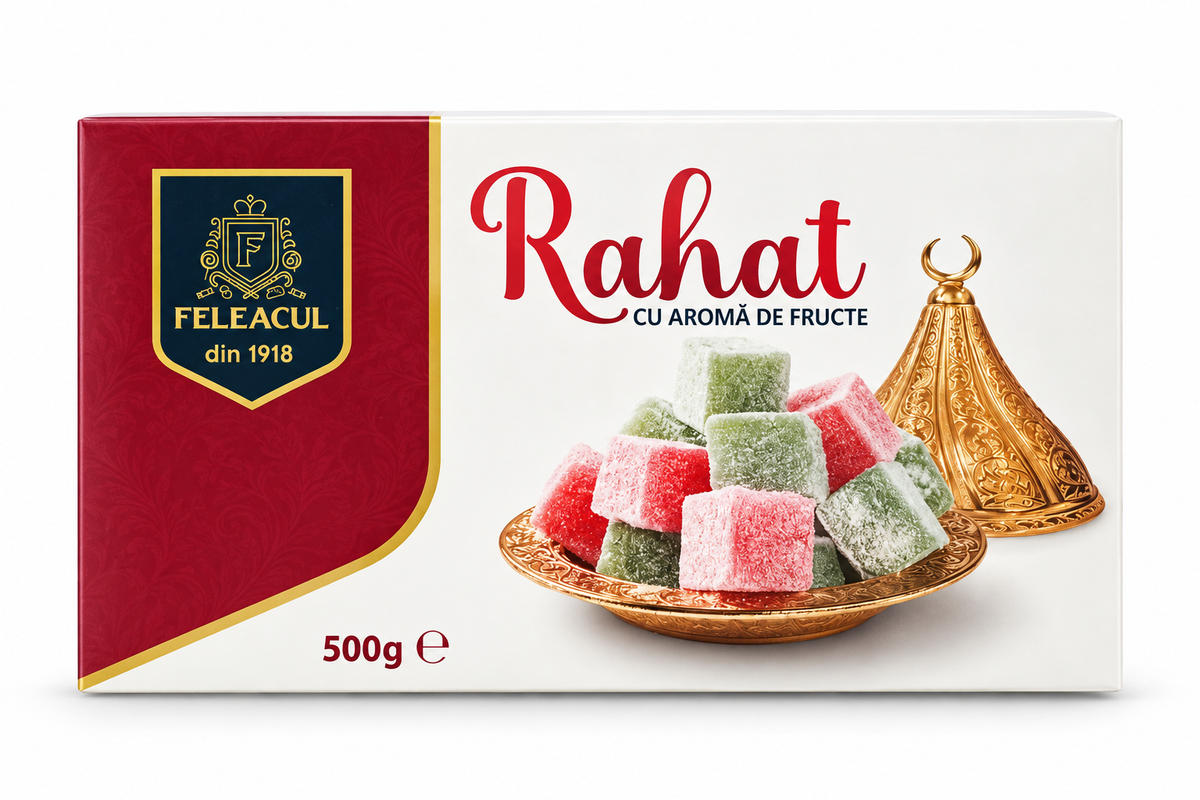 Rahat cu aromă de fructe Feleacul, 500 g