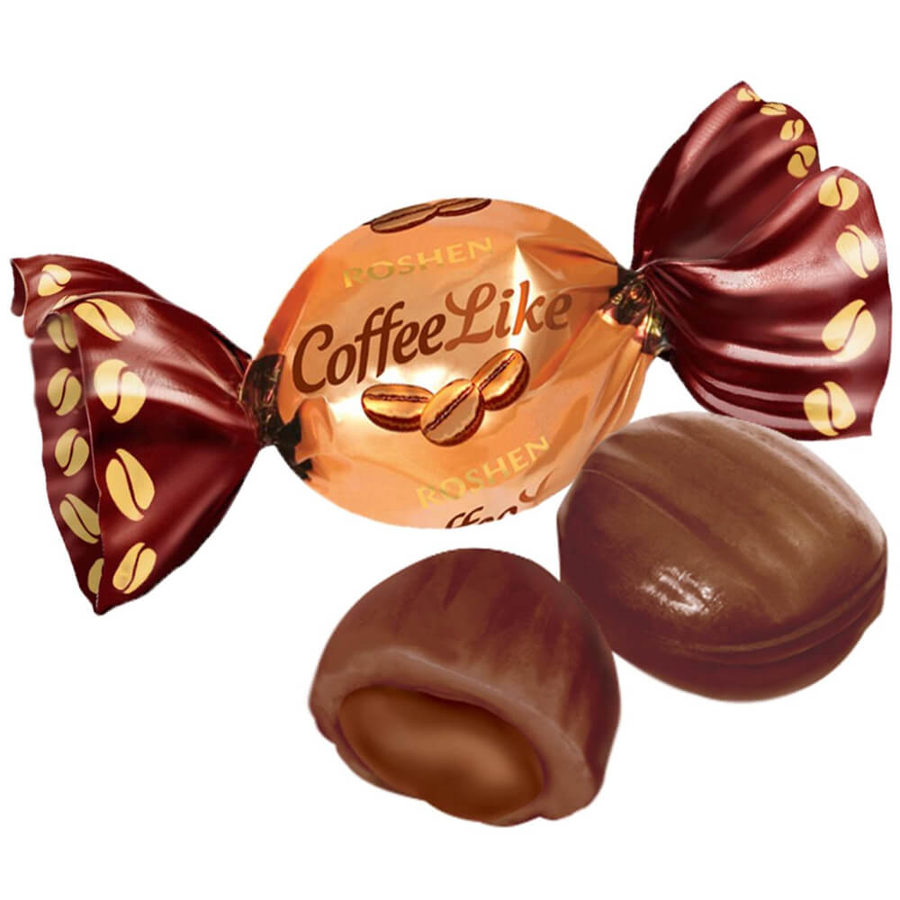 Dropsuri cu Cafea Lapte si caramel, 1Kg, Roshen