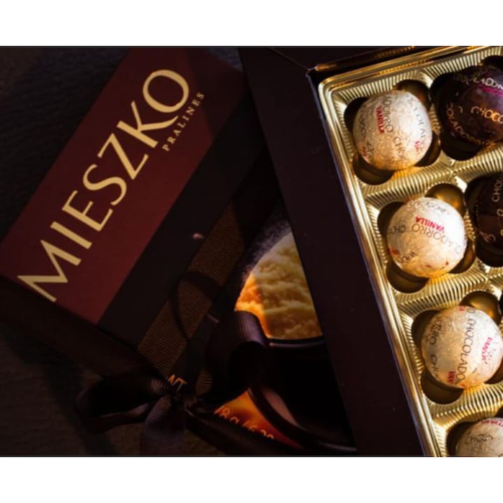 Praline de Ciocolata si Vanilie Mieszko Chocoladorro, 178 g
