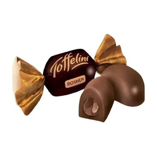 Tofelliniz, caramele cu umplutura ciocolata neagra, Roshen 1kg