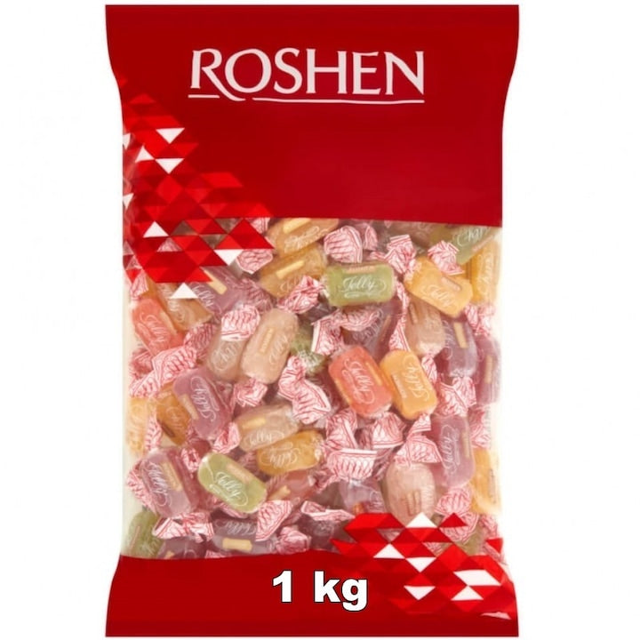 Jelly, jeleuri cu glazura de zahar, gust de fructe, Roshen 1 kg