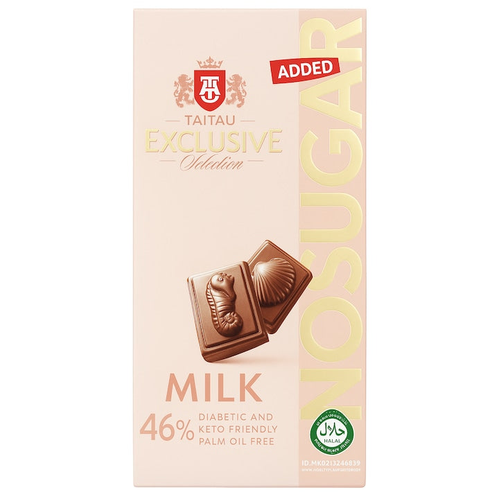 Ciocolată Taitau Exclusive, 46% cacao, fără zahăr adăugat, 100g
