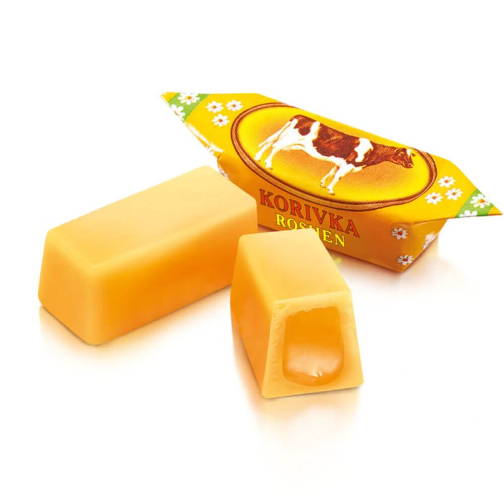 Bomboane Fondate cu Lapte Roshen Korivka, 1Kg