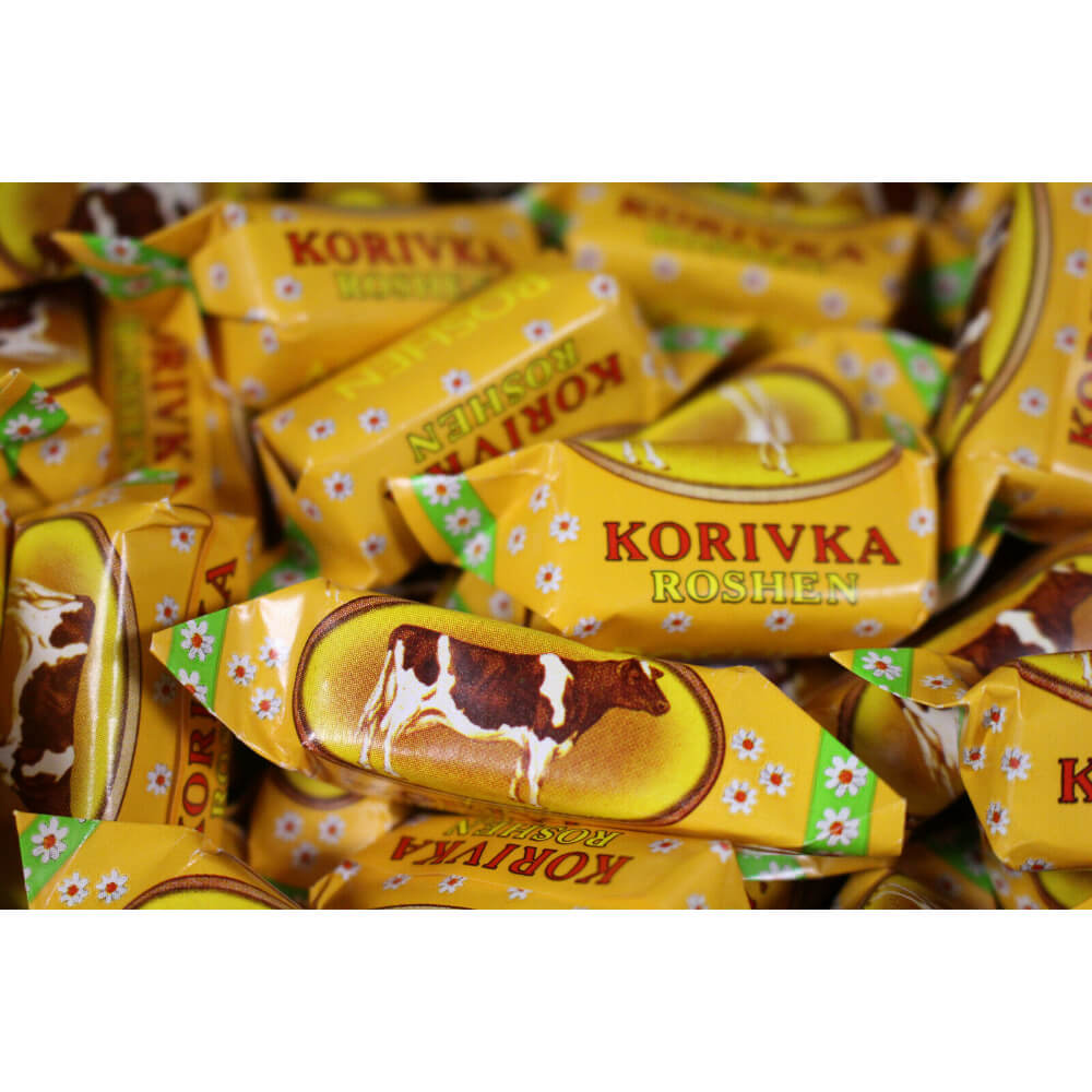 Bomboane Fondate cu Lapte Roshen Korivka, 1Kg