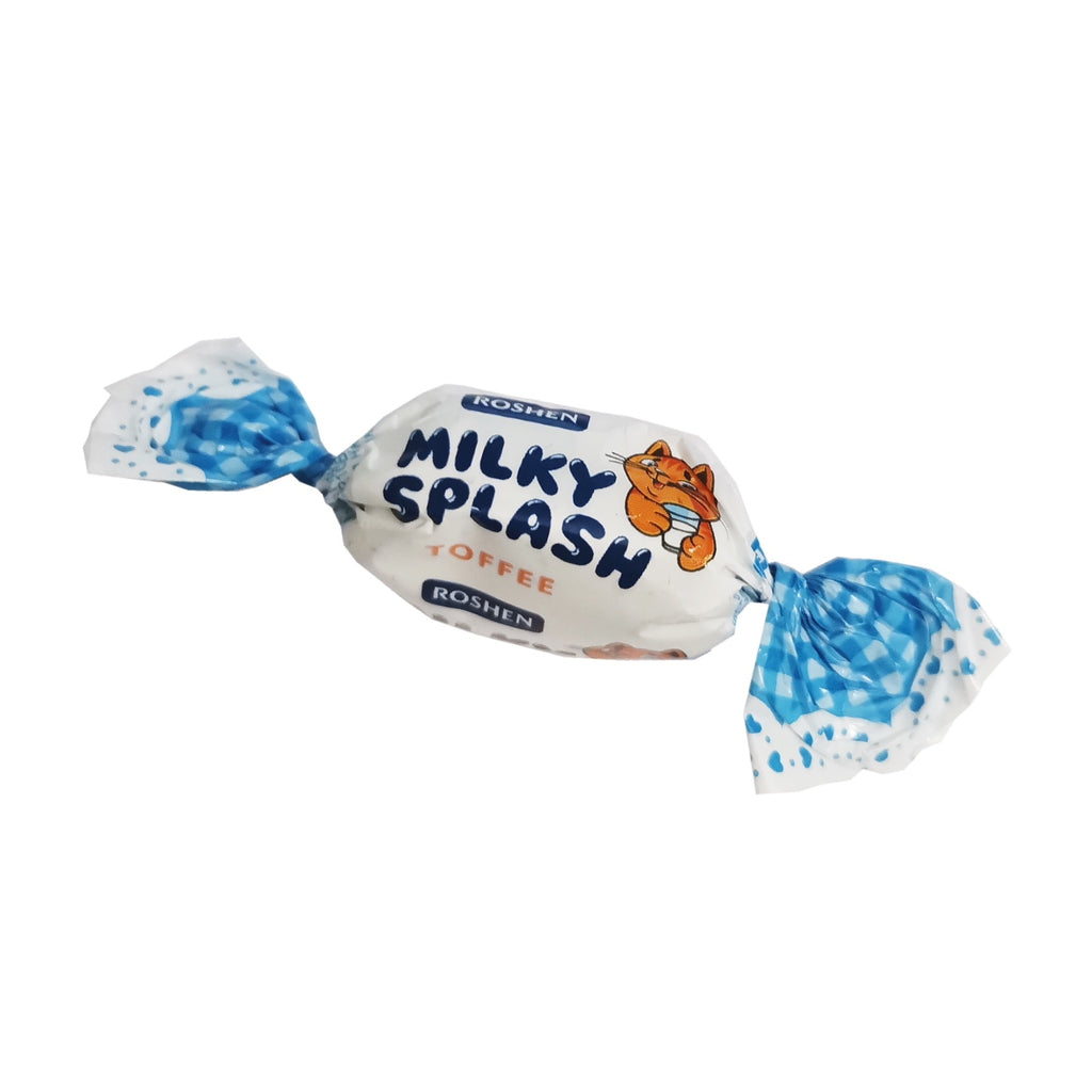 Milky Splash, caramele toffee cu umplutura de lapte 1 Kg, Roshen
