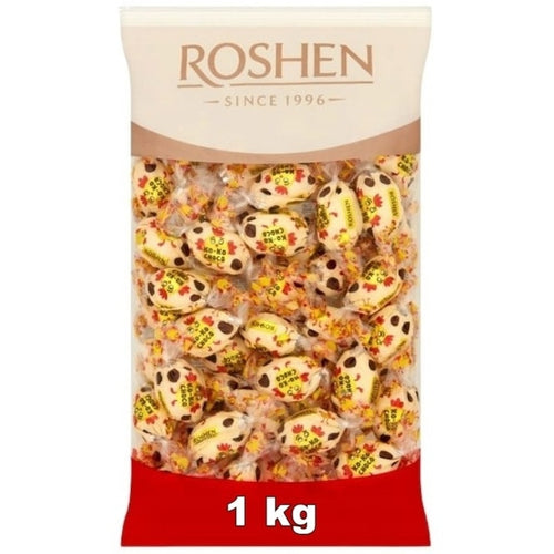 Ko-ko Choco White, bomboane de ciocolata alba Ko-ko Choco White Roshen, 1 kg