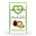 Praline cu invelis de ciocolata cu lapte si crema cu aroma de fistic Amoretta Piccoli Dolci, 155 g