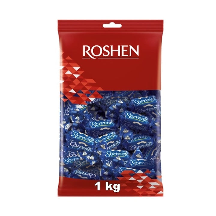 Sorrento, Bomboane Fondate cu Umplutura de Nuci si Brandy, Roshen, 1 kg
