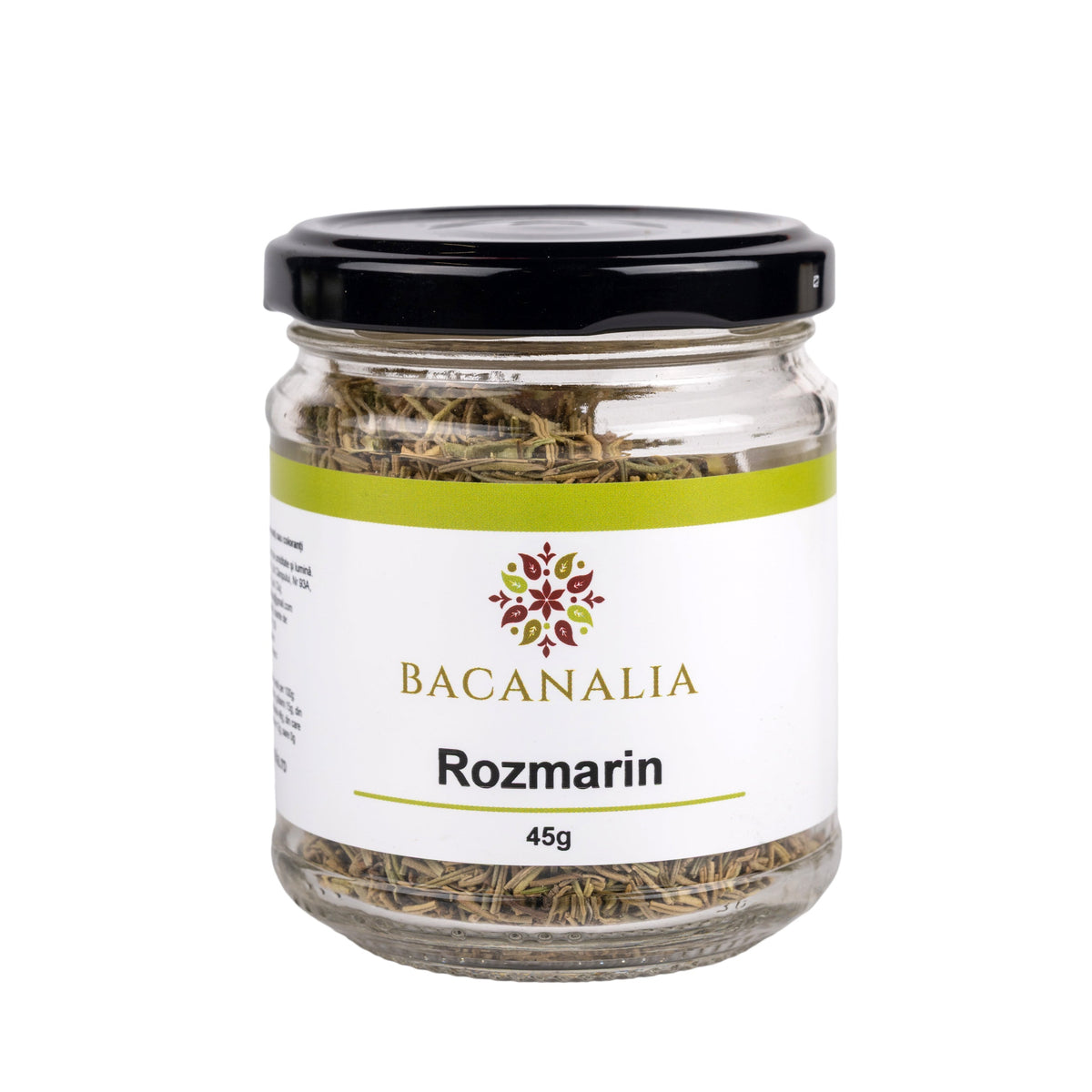 Rozmarin 45 g, borcan de sticlă Bacanalia