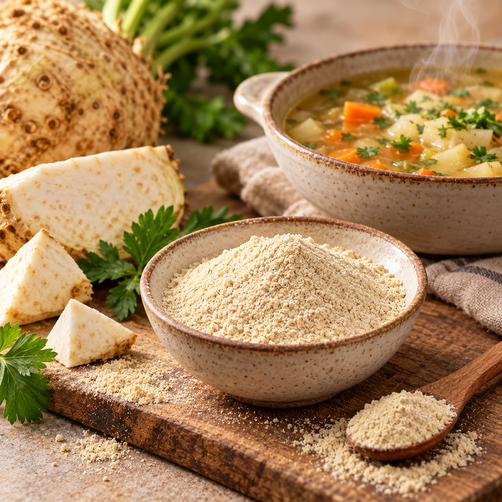 Supă de legume cu țelină măcinată