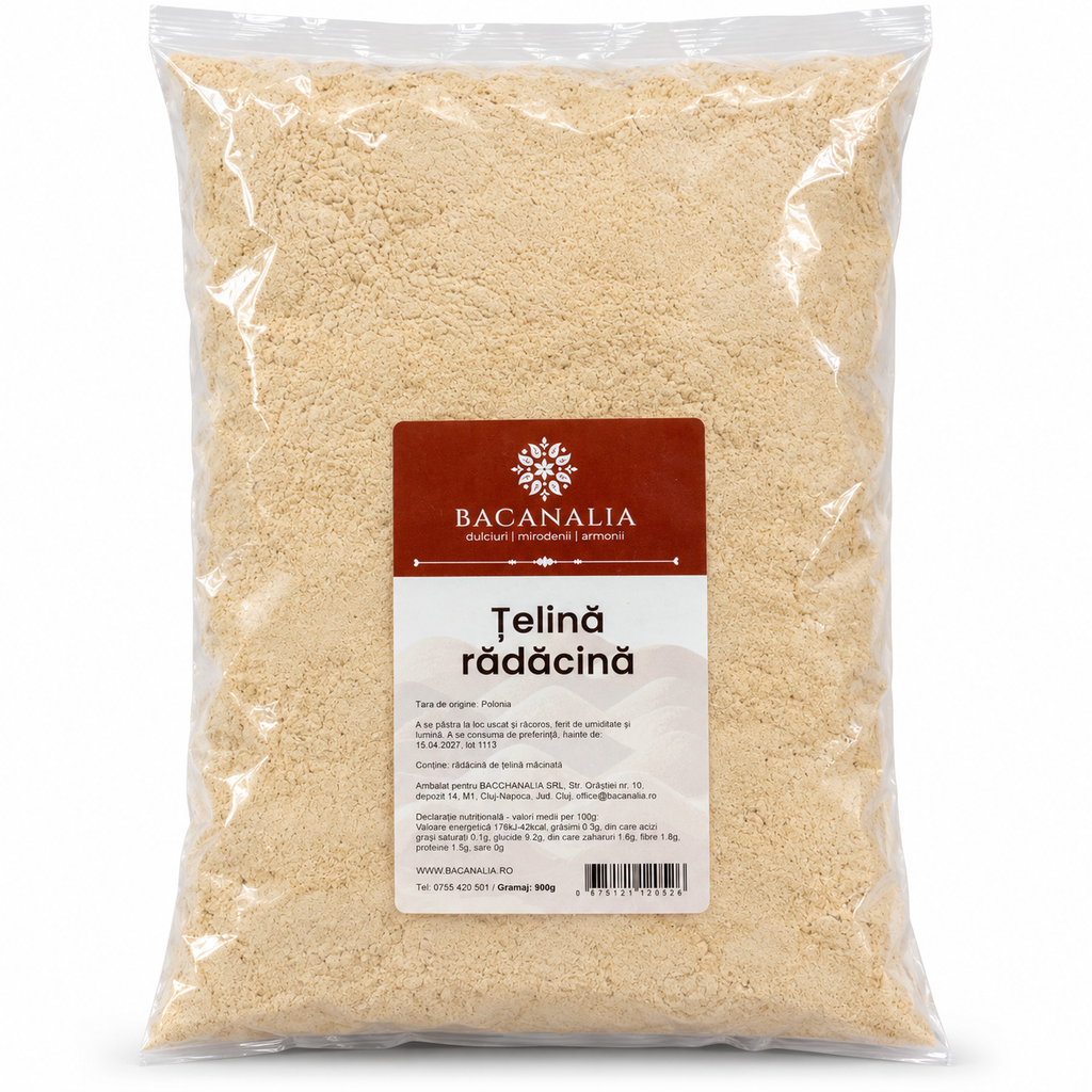 Țelină rădăcină pudră 900 g, pungă Bacanalia